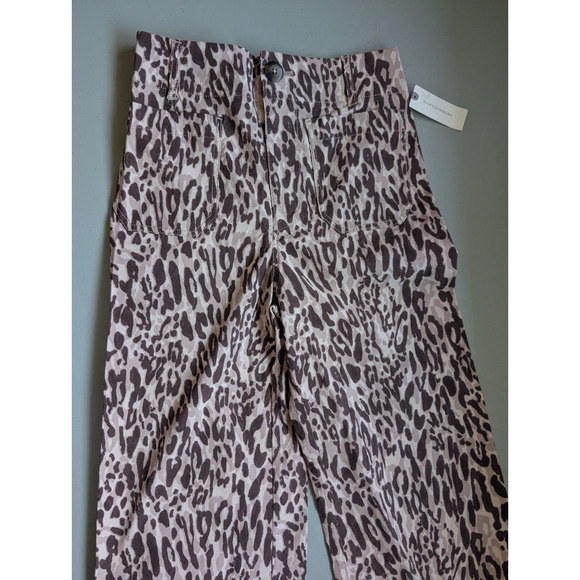 NWT Maeve The Colette Cropped Magic Fabric Wide-Leg Pants Sz 26 Brown #7E502 - Picture 4 of 10